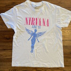 Nirvana live ‘93 band T shirt 100% cotton size large